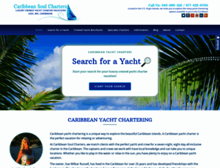 caribbeansoulcharters.com screenshot