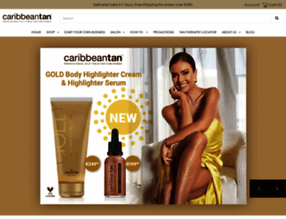 caribbeantan.co.za screenshot