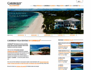 caribiquevillarentals.com screenshot