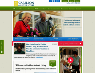 carillonassistedliving.com screenshot