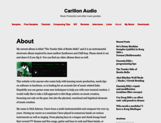 carillonaudio.wordpress.com screenshot