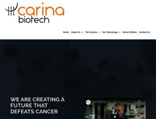 carinabiotech.com screenshot