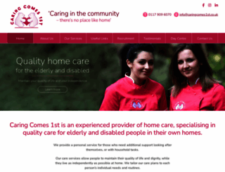 caringcomes1st.co.uk screenshot