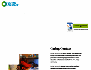 caringcontact.org screenshot