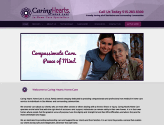 caringheartshomecare.com screenshot