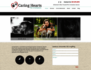 caringheartspetcremation.com screenshot