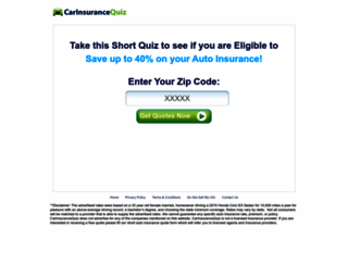 carinsurancequiz.com screenshot