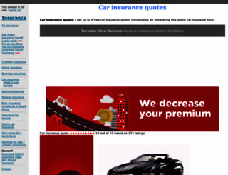 carinsurancequotes.co.za screenshot