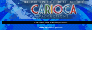 cariocaproductions.wantickets.com screenshot