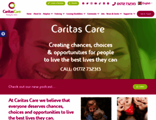 caritascare.org.uk screenshot