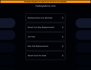 carkeyadvice.com screenshot