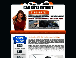 carkeysdetroit.com screenshot
