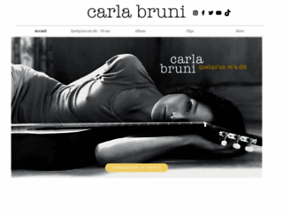 carlabruni.com screenshot
