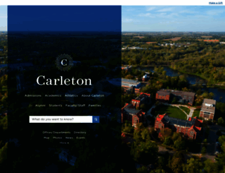 carleton.edu screenshot