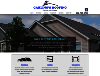 carlinosroofing.com screenshot