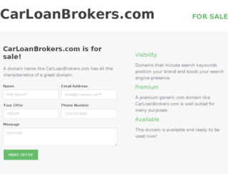 carloanbrokers.com screenshot