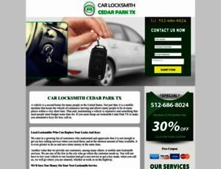 carlocksmithcedarpark.com screenshot