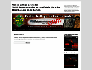 carlosgallegoestafador.wordpress.com screenshot