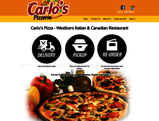 carlospizzeria.ca screenshot