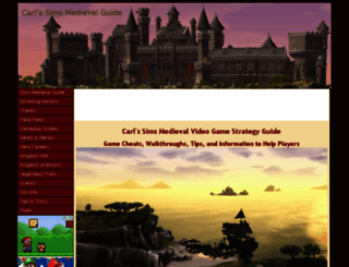 carls-sims-medieval-guide.com screenshot