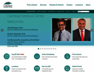 carlsbadmedicalcenter.com screenshot