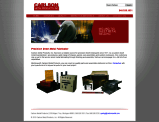 carlsonmetal.com screenshot