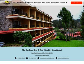 carlton-kodaikanal.com screenshot