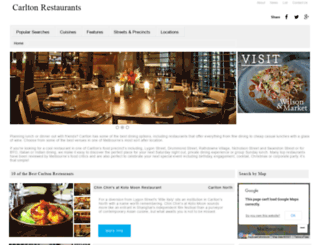 carltonrestaurants.com.au screenshot