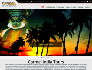 carmelindiatours.com screenshot