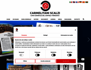 carmelitaniscalzi.com screenshot