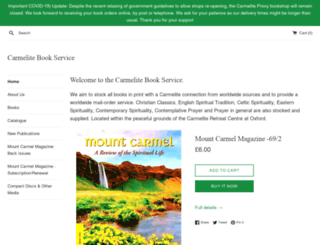 carmelite.org.uk screenshot