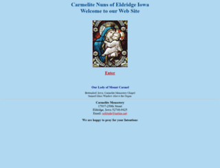 carmelitesofeldridge.org screenshot