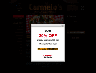 carmelospizza.com.au screenshot