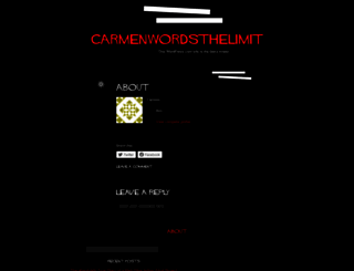 carmenwordsthelimit.wordpress.com screenshot