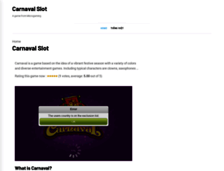 carnavalslot.com screenshot