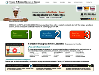 carnetmanipuladordealimentos.org screenshot
