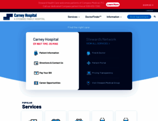 carneyhospital.org screenshot