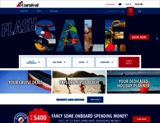 carnival.com.au screenshot