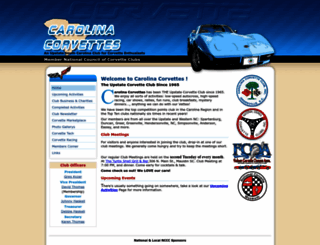 carolina-corvettes.com screenshot