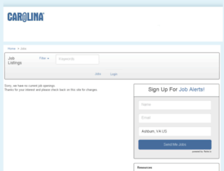 carolina.applicantpro.com screenshot