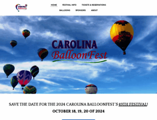 carolinaballoonfest.com screenshot