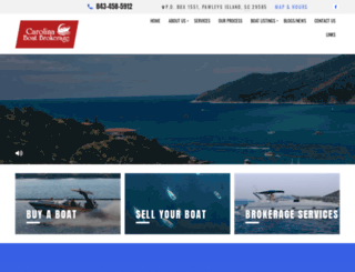 carolinaboatbrokerage.com screenshot
