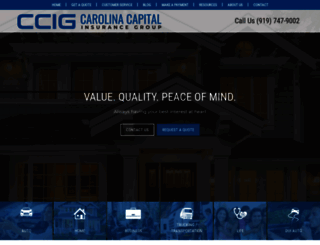 carolinacapitalinsurance.com screenshot