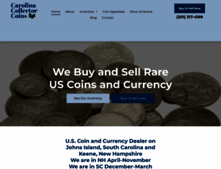 carolinacollectorcoins.com screenshot