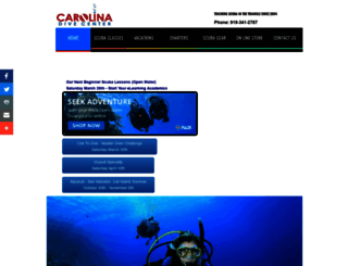 carolinadivecenter.com screenshot