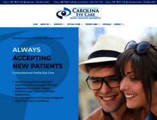 carolinaeyecarenc.com screenshot