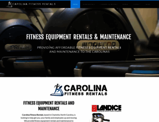 carolinafitnessrentals.com screenshot
