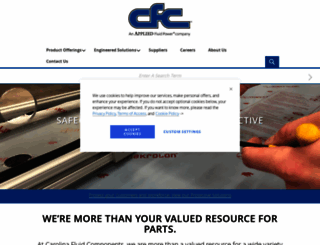 carolinafluidcomponents.com screenshot