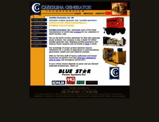 carolinageneratorinc.com screenshot