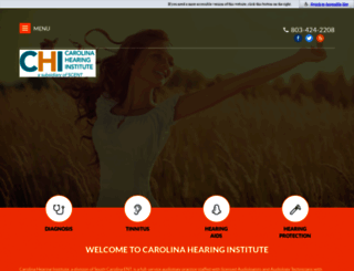 carolinahearinginstitute.com screenshot